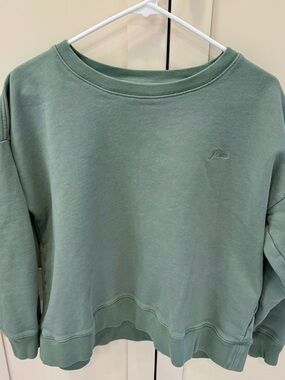 J. Crew Relaxed Crewneck Sweatshirt in Sage